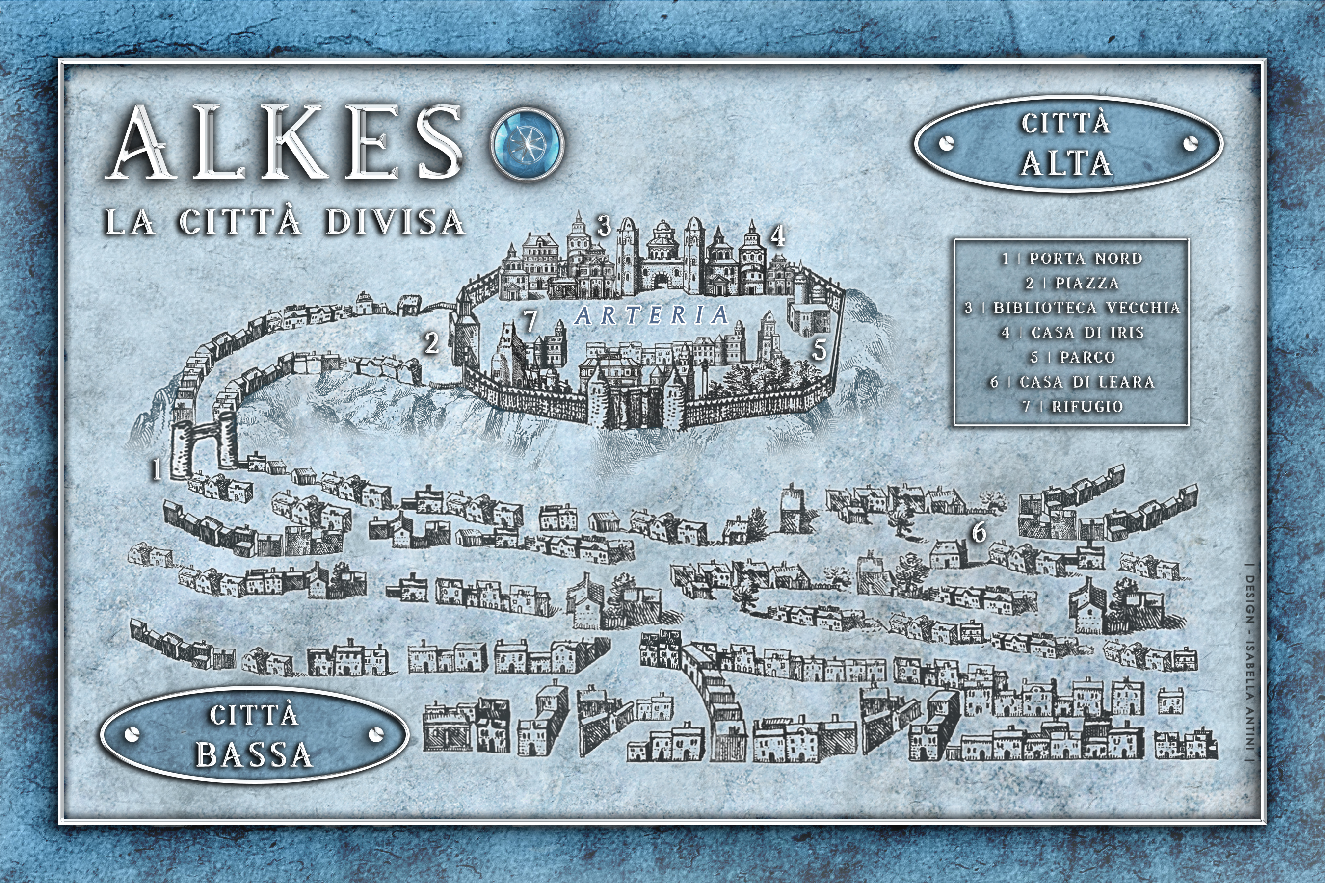 Mappa di Alkes, La Città Divisa